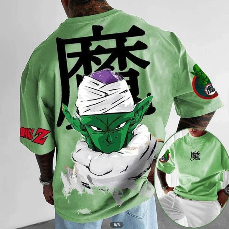 Men'S Tops Anime Characters 3D Printed Short Sleeves Japanese Otaku God Style T-Shirts TCG Enthusiasts Tops Street Short Sleeves