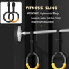 Gymnastic Rings 1000Lbs Capacity 1/2M Adjustable Buckle Straps Pull up Exercise Rings Non-Slip Rings for Home Fitness