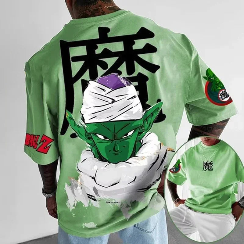 Men'S Tops Anime Characters 3D Printed Short Sleeves Japanese Otaku God Style T-Shirts TCG Enthusiasts Tops Street Short Sleeves